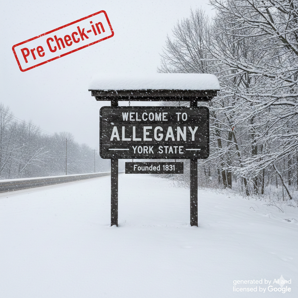 Allegany, NY: A Winter Adventure Pre-Check-In